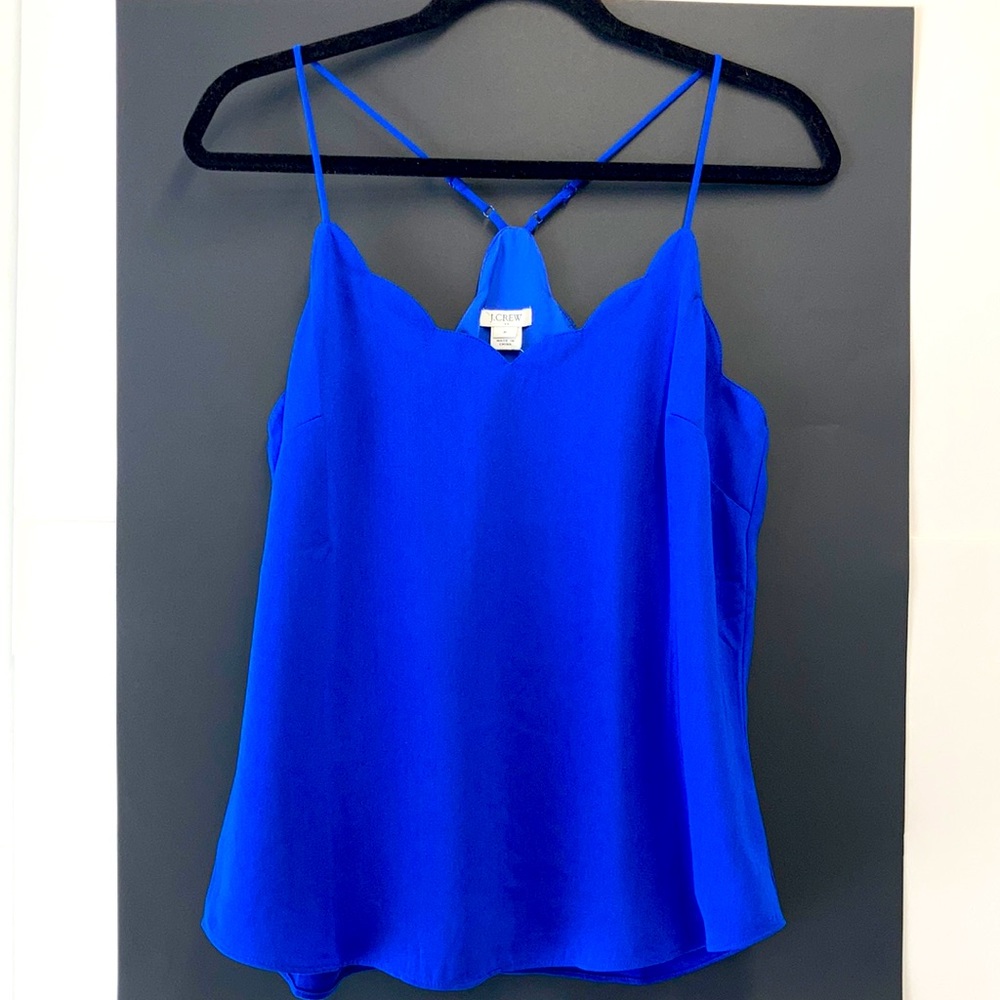 J Crew Blue Tank Top Size 6